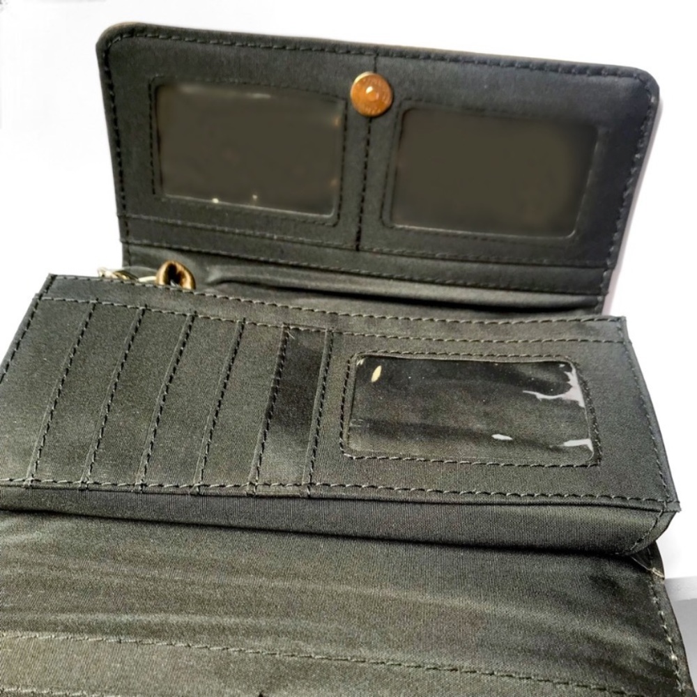 1️⃣LEFT New Hand Tooled Western Turquoise Silver Stud Wristlet Wallet Clutch Bag - Picture 7 of 8